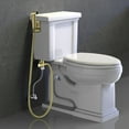 thumbnail image 3 of Boyel Living Single-Handle Bidet Faucet with Sprayer Holder,Bathroom Handheld Bidet Sprayer Stainless Steel and Flexible Bidet Hose in Brushed Gold, 3 of 9