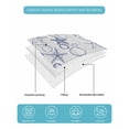 thumbnail image 4 of Twin Quilt Bedding Set, Navy Blue Coastal Reversible Summer Quilt 3 Pieces, Starfish Nautical Ocean Sea Wooden Lightweight Bedspreads Coverlets with 2 Pillow Shams for All Seasons, 4 of 5