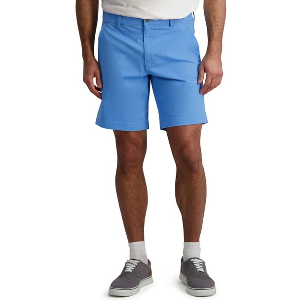 Chap's Men's 9" Flat Front Stretch Twill Short Sizes 28 42 Waist