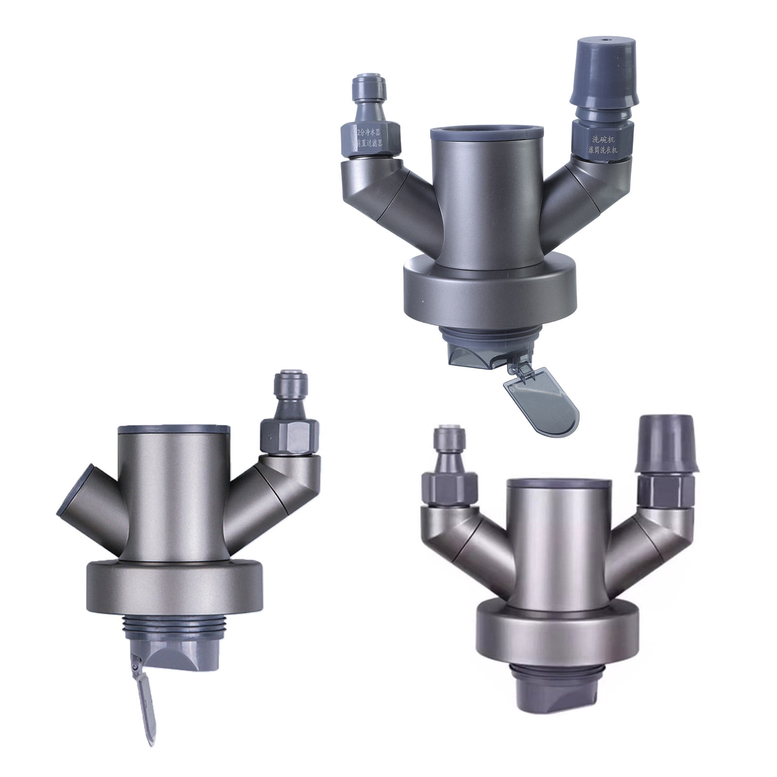 Dishwasher Drain System Pipe Drainpipe Connector Triples Sink Adapters Smell Prevention Efficient Sink Drain Interfaces