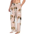 thumbnail image 6 of Sikiie Beagle Dog On Brown Mens Pajama Pants Sleep & Lounge Pants, PJ Bottoms With elastic waistb and Pockets Large, 6 of 6