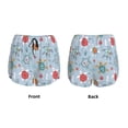 thumbnail image 6 of Uemuo Sea Turtle Pattern Women's Athletic Shorts High Waisted Running Shorts with Liner Pockets Gym Elastic Workout Shorts-Small, 6 of 9