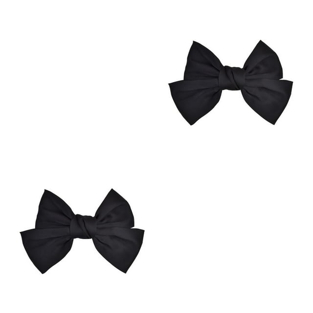 Bandeau Grand pour Cheveux, Pince à Ressort, Nœud Réglable, Multicolore, Sans Accroc, Porte-Queue, Épingles à Cheveux, Chouchous pour Filles, Pince Noire 2Ensemble