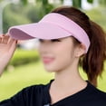 thumbnail image 4 of 2 viseras solares para mujeres y niñas, sombreros ajustables con banda para el sudor y ala larga, 4 of 8