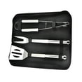 thumbnail image 3 of Huayishang Grill Mat Stainless Steel Grill 3-Piece Bbq Grill Tool Set Cloth Bag 3-Piece Outdoor Household Grill Fork, Kitchen Essentials Clearance Sale, 3 of 8