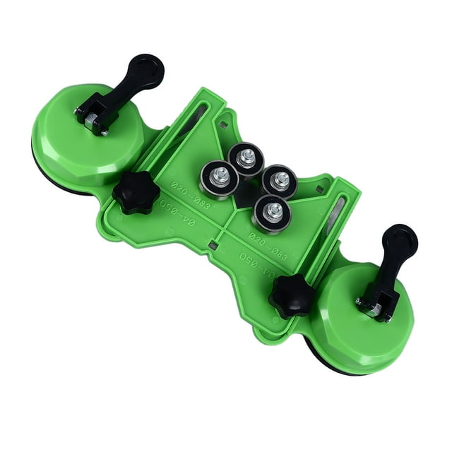 Drill Bit Hole Saw Guide Adjustable Tile Hole Saw Guide Jig Fixture with 2 Suction Cups for Ceramic Glass Porcelain Marble