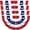 3x6FT,4 Pack, variant on 8 Pack USA Pleated Bunting Fan Flags, 1.5x3 Ft Patriotic Half Fan Banner American Flag Decoration Bunting for Outside Red White and Blue Decor Independence Day Memorial Day 4th of july Decorations