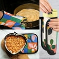 thumbnail image 5 of Yayeee Oven Mitts and Pot Holder Set of 2 Heat Resistant Kitchen Gloves Baking Hot Pad, Abstract Plants, 5 of 5