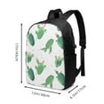 thumbnail image 4 of YFYANG 17" Laptop Backpack, Green Cactus Pattern Fashion Travel Work Backpack with USB and Headphone Cable Interface for Men and Women, 4 of 8