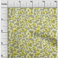 thumbnail image 2 of oneOone Viscose Chiffon Yellow Fabric Abstract Sewing Material Print Fabric By The Yard 42 Inch Wide, 2 of 4
