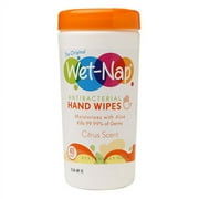 Wet-nap Antibacterial Hand Wipes Canister, Citrus Scent 40 Ea, Pack Of 3