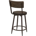 thumbnail image 3 of Swivel Counter Barstools Kitchen Island Counter Height Stools with Metal Frame, 24 Inch Seat Height Distressed, 3 of 5