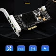 thumbnail image 3 of 4 Port PCIE POE Network Card 10/100/1000M Gigabit Industrial Ethernet Converter PCI-E 1x Adapter Intel350 Chip, 3 of 6