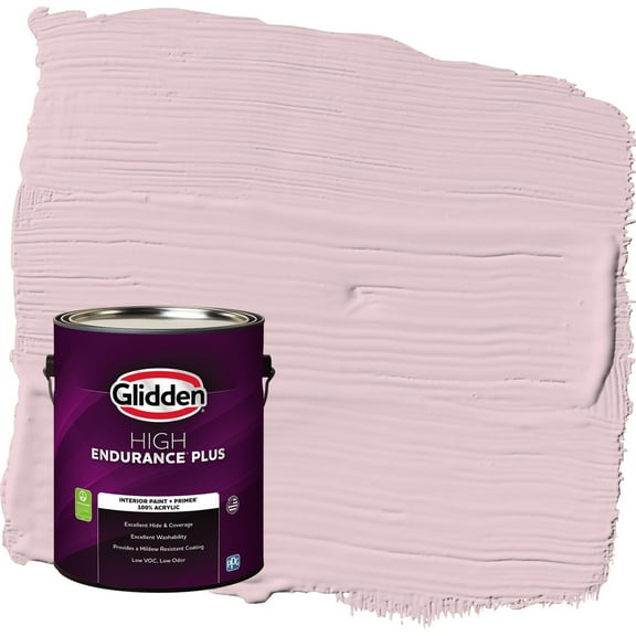 Glidden HEP Rose Cloud / Pink Semi-Gloss Interior Paint with Primer, 1 Gallon