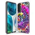 thumbnail image 3 of MUNDAZE Motorola Moto G Pure G Power 2022 Shockproof Clear Hybrid Protective Phone Case Vibrant Pink Purple Tie Dye Summer Leopard Swirl Rainbow Cover, 3 of 5