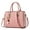 pink, variant on Retro Embroided Thread Leather Top-handle Bag Designer Female Handbag Middle-aged Pendant Crossbody Bag Purse sac