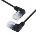thumbnail image 3 of JSER Ultra Slim Cat6 Ethernet Cable RJ45 Left Angled 25cm UTP Network Cable Patch Cord 90 Degree Cat6a Lan for Laptop Router TV BOX, 3 of 7