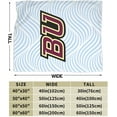 thumbnail image 3 of Bloomsburg University Logo Fleece Blanket, Very Soft Microfiber Flannel Blanket for Couch Warm and Cozy for All Seasons, 3 of 6