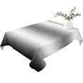 thumbnail image 2 of Ombre Black White Table Cloth Waterproof Tablecloths, Simple Abstract Striped Farmhouse Tablecloth Dining Table Cover for Kitchen Party Tabletop Outdoor, Rectangle Tablecloth 60x84 Inch, 2 of 9