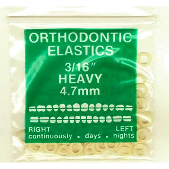 Orthodontic Gap Teeth Bands 3/16 Heavy - 100 Bands per pack by AdentalZ