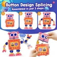 thumbnail image 3 of Robot de juguete FQKIOMY Montessori de madera para niños de 3 a 5 años, 3 of 7