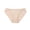 Beige, variant on Plus Size Lace Trim Mid Rise Bikini Underwear for Women, Soft Cotton Stretch Panties with Scalloped Edges, Comfortable Everyday Intimates Beige L