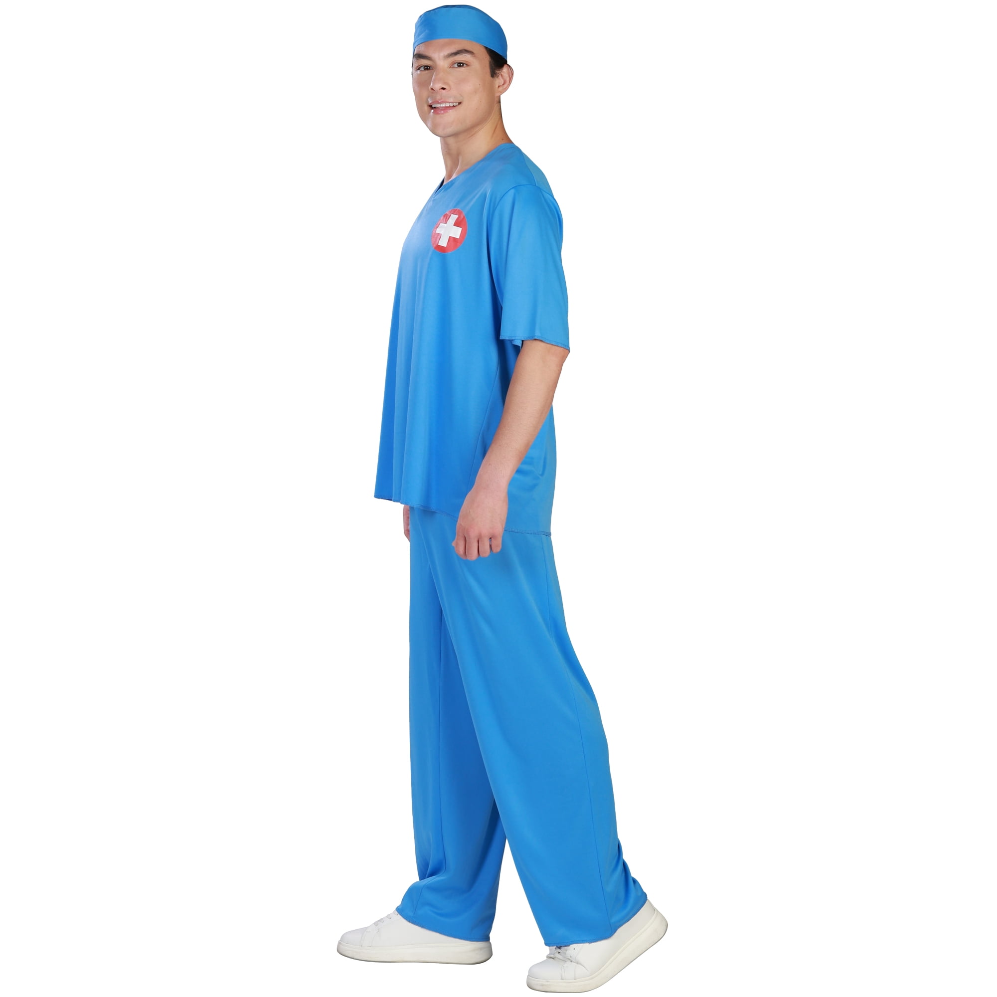 Doctor Scrubs Halloween Costume for Adults, Men's Size S (28/30), by Way to Celebrate
