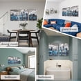 thumbnail image 2 of Chicago Skyline Wall Art for Living Room, Modern City Pictures Canvas Wall Decor for Office Bedroom 3 Pieces Set Night Scene Prints Paintings for Home 12"X16", 2 of 8