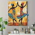 thumbnail image 4 of African Women Dancing Decorative Painting/Canvas Art， Suitable for Decorating Living Room， Bedroom， Dining Room， Office， Hallway， Study Room， Kitchen， Bar， Hotel， Restaurant， Apartment., 4 of 8