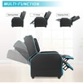thumbnail image 3 of PUKAMI Gaming Recliner Chair for Adults 400lbs Racing Style Sofa Big and Tall PU Leather Recliner Seating Modern Ergonomic Lounge Recliner Chair Comfortable Home Movie Theater for Living Room, 3 of 7
