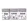 thumbnail image 1 of Juego de 3 recipientes herméticos para cocina, para té, café y azúcar. Estilo B, 1 of 9