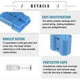 thumbnail image 5 of Unique Bargains 2 Set Universal 50A Auto Battery Quick Connector 6 to 12 Gauge Wire Harness Plug Kit Plastic Metal Blue, 5 of 6