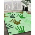 thumbnail image 2 of Ahgly Company Indoor Rectangle Patterned Green Snake Green Area Rugs, 2' x 5', 2 of 6