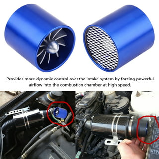 Auto Car Air Intake Turbine Refit Turbo Gas Fuel Oil Saver Fan Turbo  Supercharger Turbine Fit for Air Intake Hose Dia 64mm