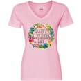 thumbnail image 3 of Inktastic Happy Mother's Day- flowers Women's V-Neck T-Shirt, 3 of 5
