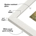 thumbnail image 3 of Americanflat 11x14 Picture Frame with Shatter-Resistant Glass with 8x10 Mat Display Photo Hudson Wide - White, 3 of 8