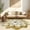 Beige, variant on Planet Rugs Circular Flower Rug for Girls Bedroom & Living Room, 2 Ft Purple Carpet