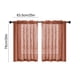 thumbnail image 3 of Cortinas de cocina de aspecto vintage de lino Pack de 2 paquetes, cortinas cortas semitransparentes para decoración de baños y granjas, valana de poliéster con filtro de luz, 3 of 6