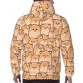 thumbnail image 5 of Hoodies for Men - Funny Cute Hamster Smiles Long Sleeve Comfrt Men'S Fashion Hoodies & Sweatshirts, Sweatshirts for Men Hoodies Pullover Clothing Clothes with Pouch, 5 of 7