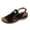 Black, variant on Cushioned Selectinsole Summer Mesh Beach on Sport Hollow Casual Open Toe Flat Soft Bottom Breathable Shoes Sandals Fashionable and Simple Wedge Heel Shoe