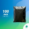 thumbnail image 2 of Amiff Water Resistant Poly Self-Adhesive Poly Mailers, 6" x 9", Black, 100 Count, 2 of 7