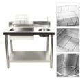 thumbnail image 6 of DENSET Breading Table Manual Station Chicken Fish Fried Worktop Prep Station Commercial, 6 of 15