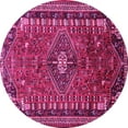 thumbnail image 1 of Ahgly Company Indoor Round Persian Pink Traditional Area Rugs, 4' Round, 1 of 4