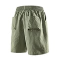 thumbnail image 5 of Mens Casual Sweat Shorts Drawstring Summer Beach Stretch Quilted Shorts Workout Running Big and Tall Size XS-3XL Army Green, 5 of 8