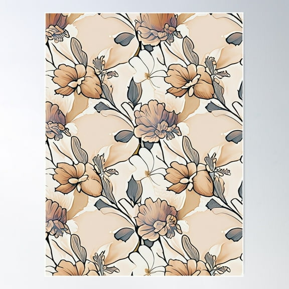 Blossom Sketchbook Poster Wall Art, Modern Wall Decor For Living Room Bedroom, 8x12 UNFRAMED