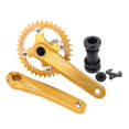 thumbnail image 1 of Juego de bielas de bicicleta de 8-11 es, hueco y ligero, bielas de 170 mm, aleación de aluminio CNC, 104BCD, de cadena, rueda de caden Golden_36T Sunnimix  Brazo de manivela de bicicleta plegable, 1 of 5