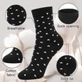 thumbnail image 2 of Loritta Secret Womens Crew Socks, 7 Pairs Cotton Black Funny Casual Soft Dress Socks for Women Ladies Size 9-11, 2 of 9