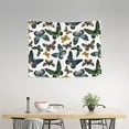 thumbnail image 2 of Hirioo Watercolor Butterflies Print Tapestry Lightweight Fabric for Bedroom Aesthetic Home Wall Dorm Décor Living Room Decor 29x37 Inch, 2 of 8