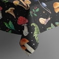 thumbnail image 5 of Colorful Mushroom Leaf Black Pattern Square Tablecloth,Waterproof Square Table Cover,Wipeable Spillproof Washable Table Cover for Home Kitchen Party Decor 52"x52"(132x132cm), 5 of 6