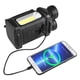 thumbnail image 5 of Reflector Para Acampar Doble cabeza COB LED Camping Searchlight Solar/USB/Batería 200LM (Negro), 5 of 8